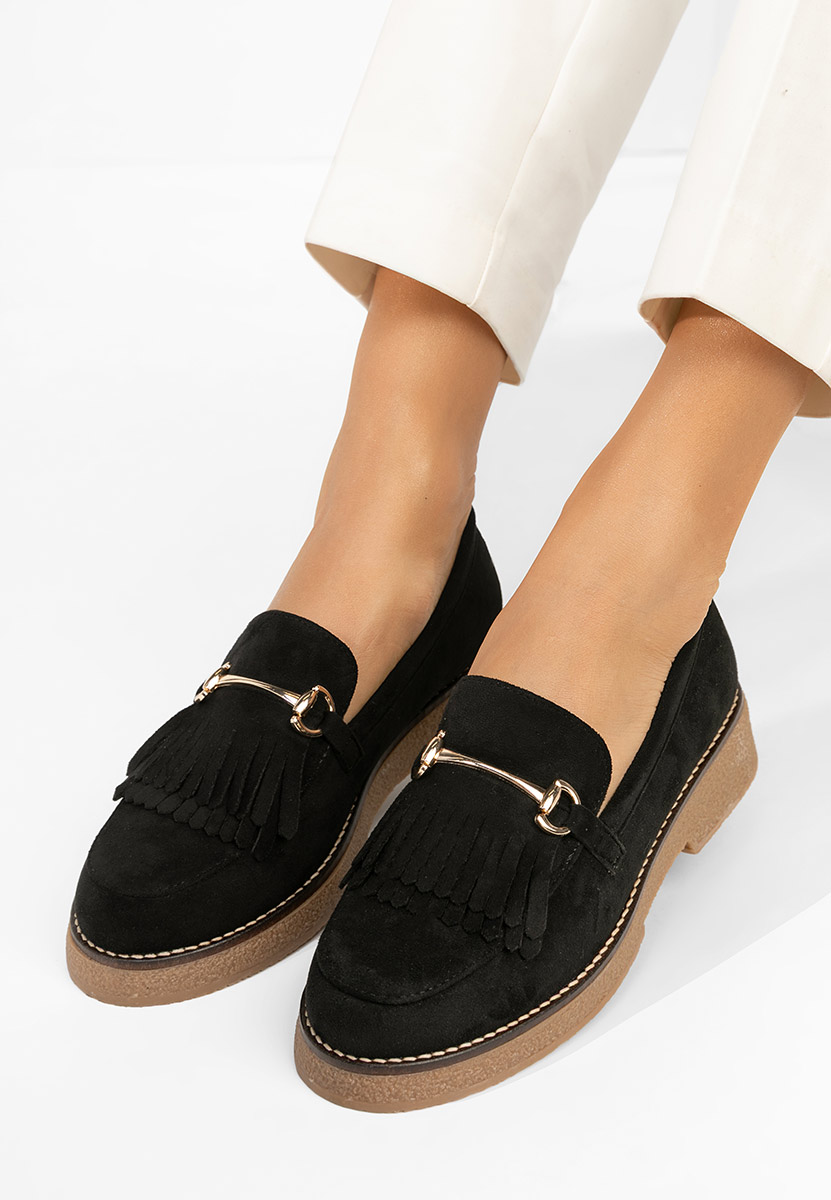 Černé dámské mokasíny Kemily