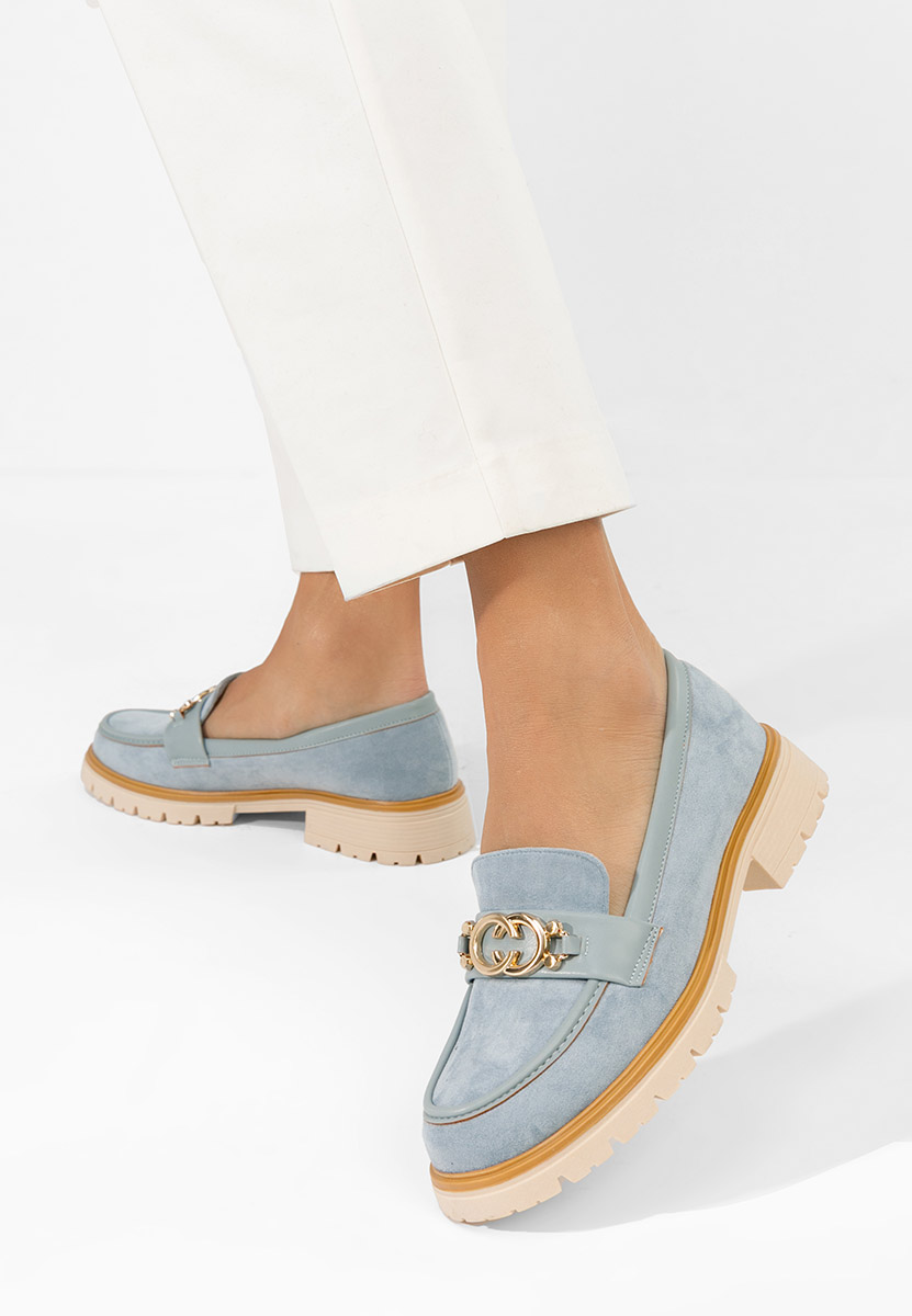 Modré mokasíny dámské Lenisia