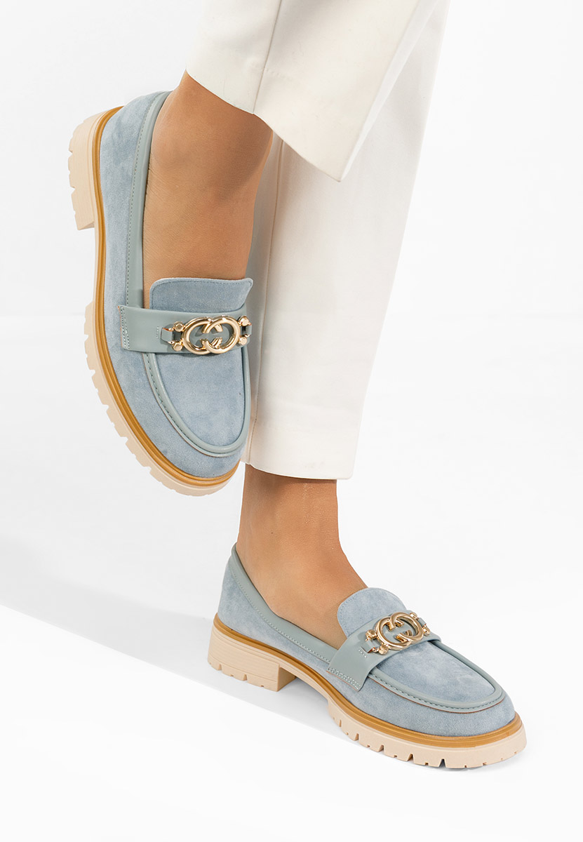 Modré mokasíny dámské Lenisia