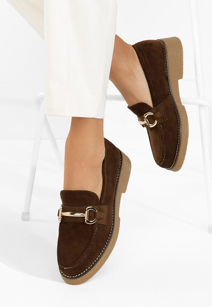 Hnedé dámské mokasíny Ylenia