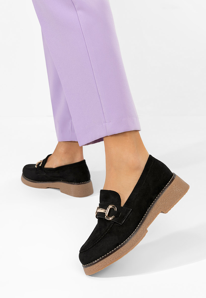 Černé dámské mokasíny Ylenia