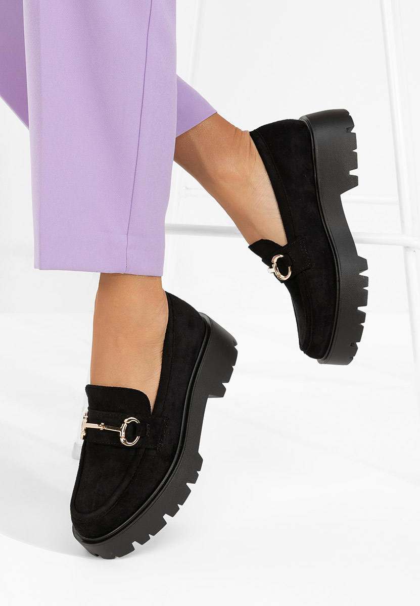 Černé mokasíny dámské Belvina