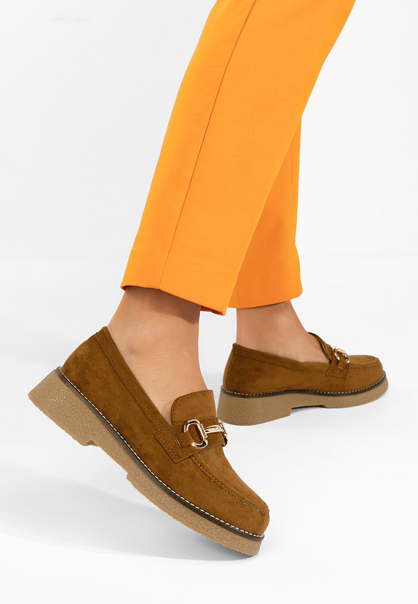 Hnedé dámské mokasíny Ylenia V2