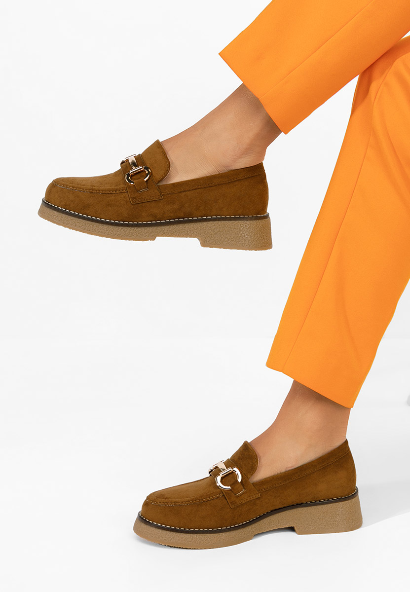 Hnedé dámské mokasíny Ylenia V2