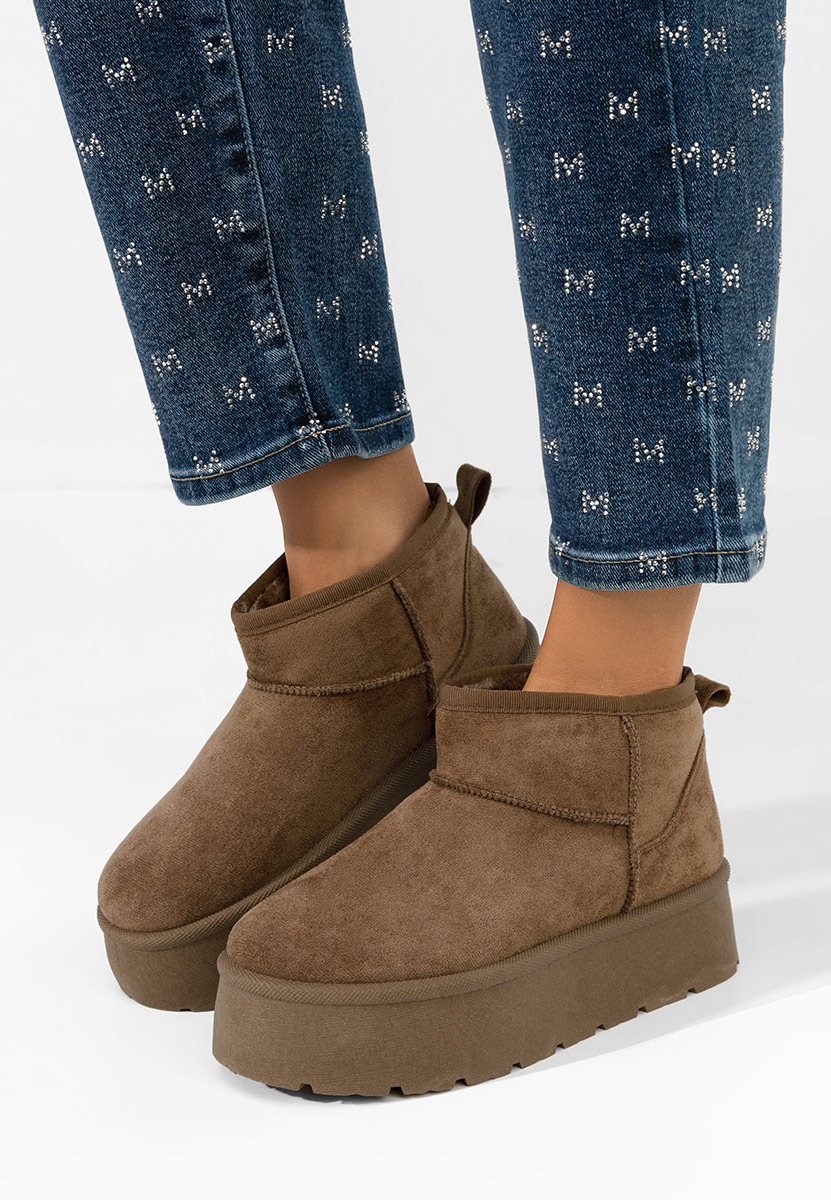 Hnedé dámské válenky Savieda V2