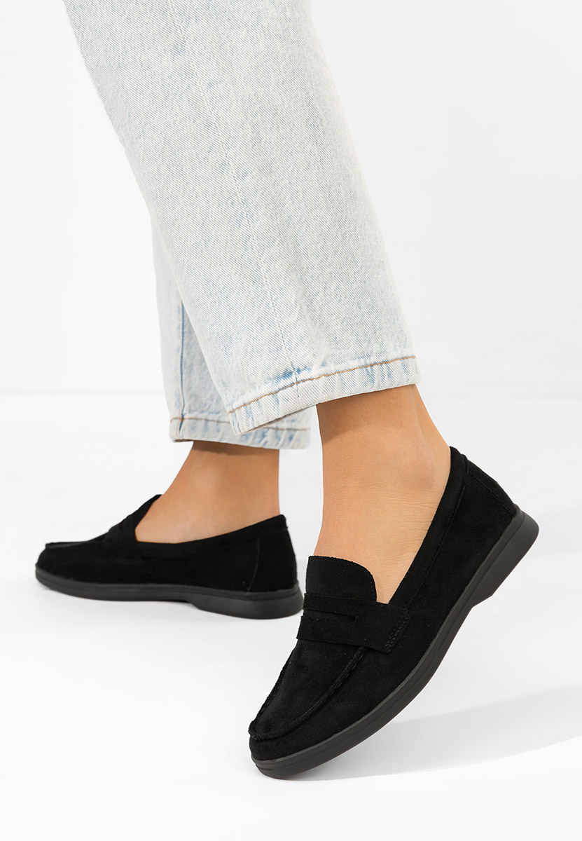 Černé dámské mokasíny Hesika