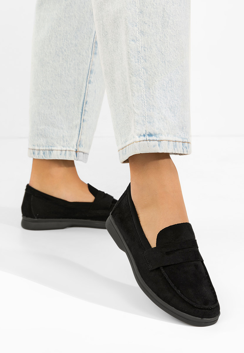 Černé dámské mokasíny Hesika