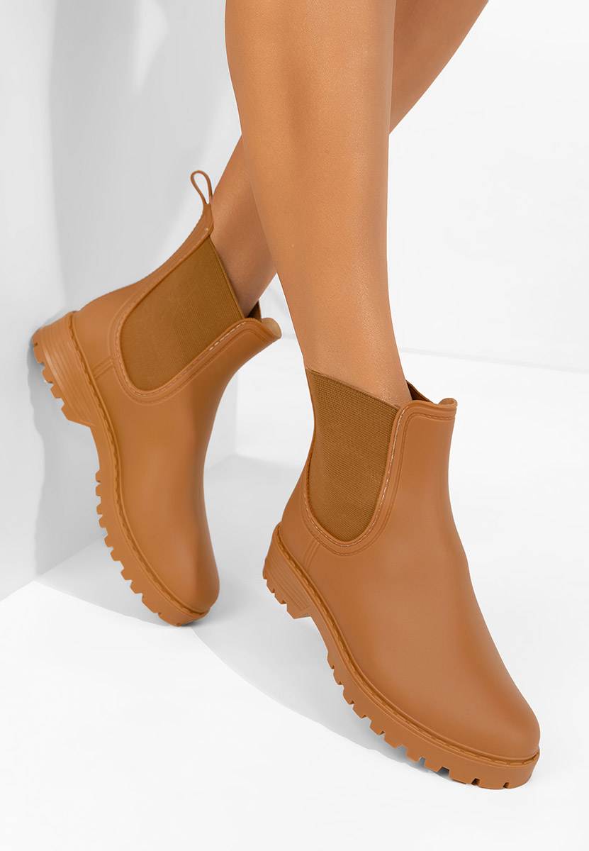 Levně Khaki dámské kotníkové holínky Godiva