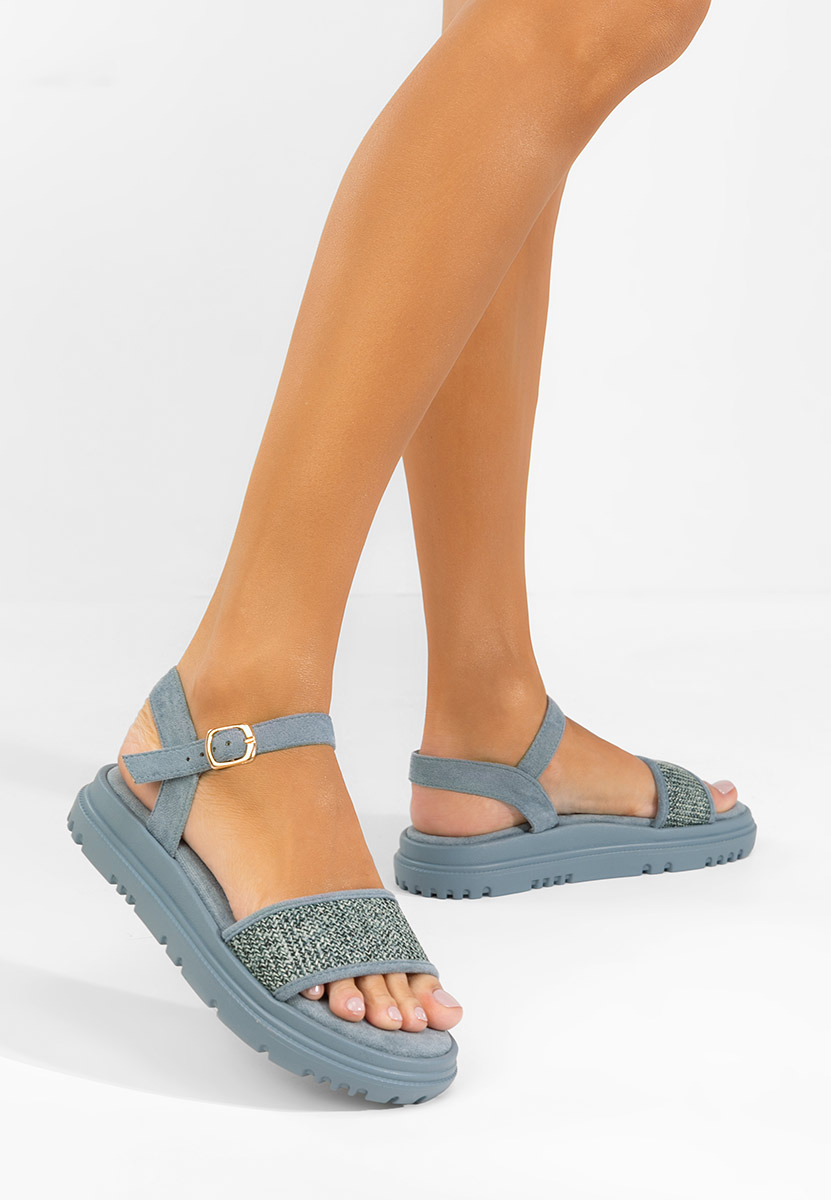 Modré sandály na platformě Donetia