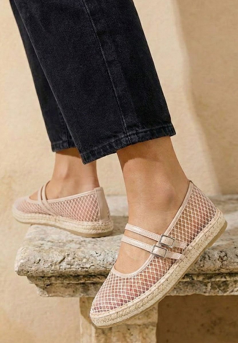 Béžové dámské espadrilky Nikia