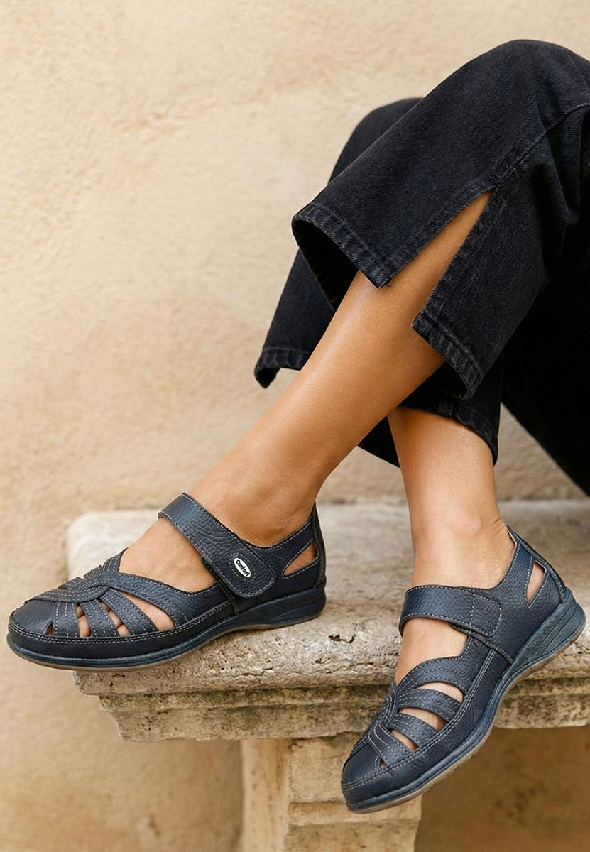 Modré dámské baleríny Parina