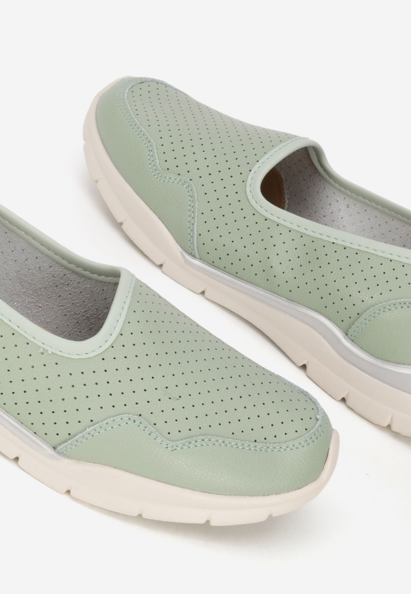 Zelené dámské polobotky Katana