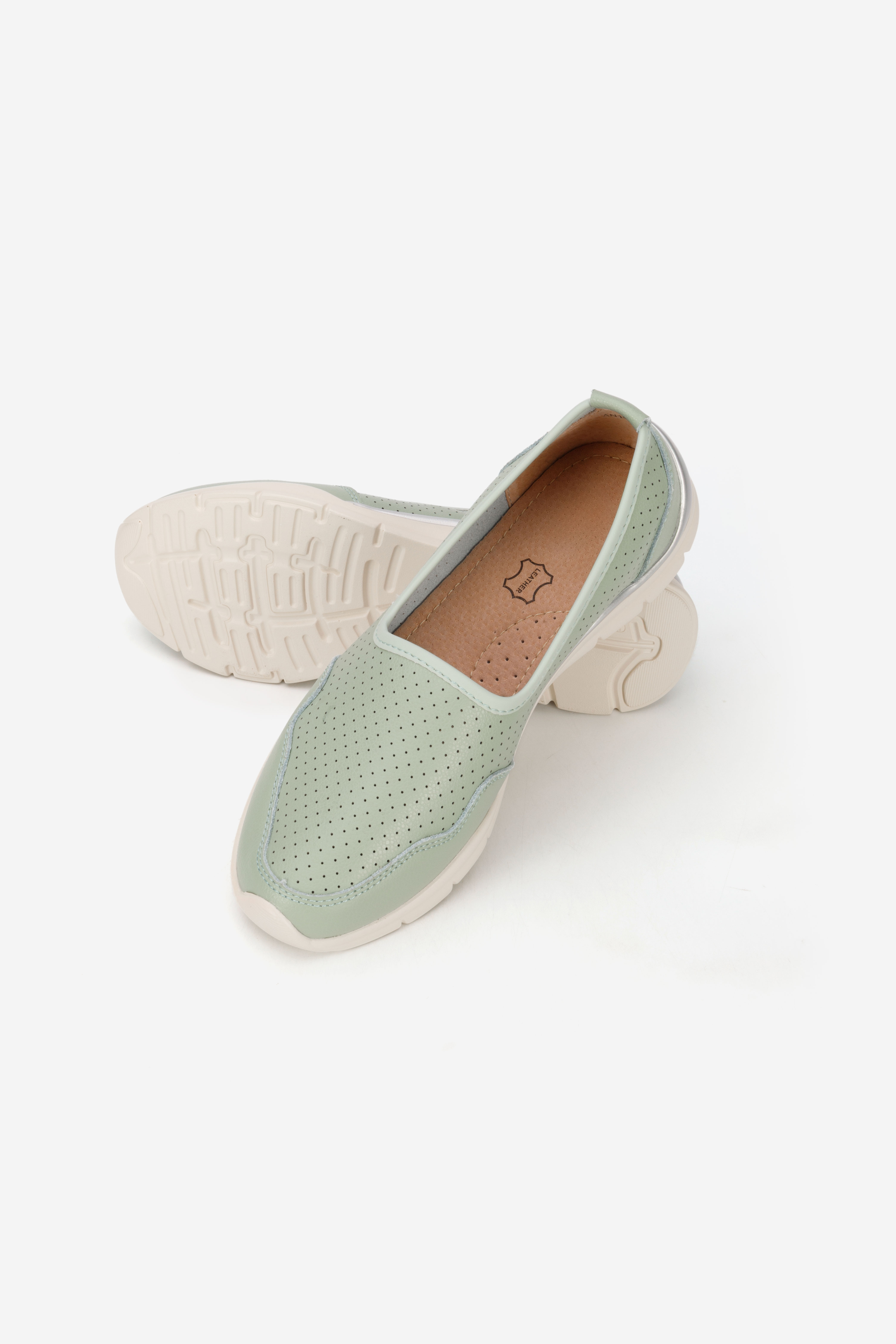 Zelené dámské polobotky Katana