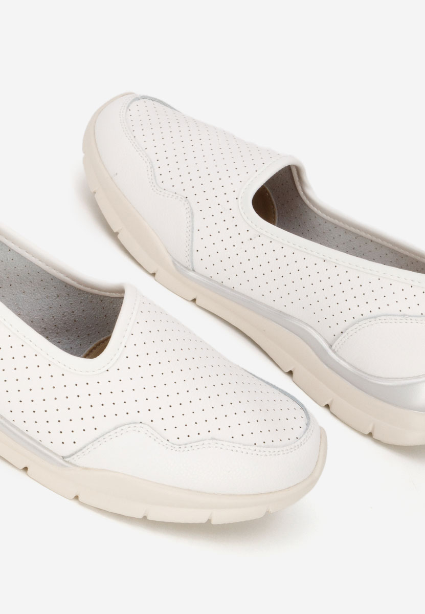 Bílé dámské polobotky Katana