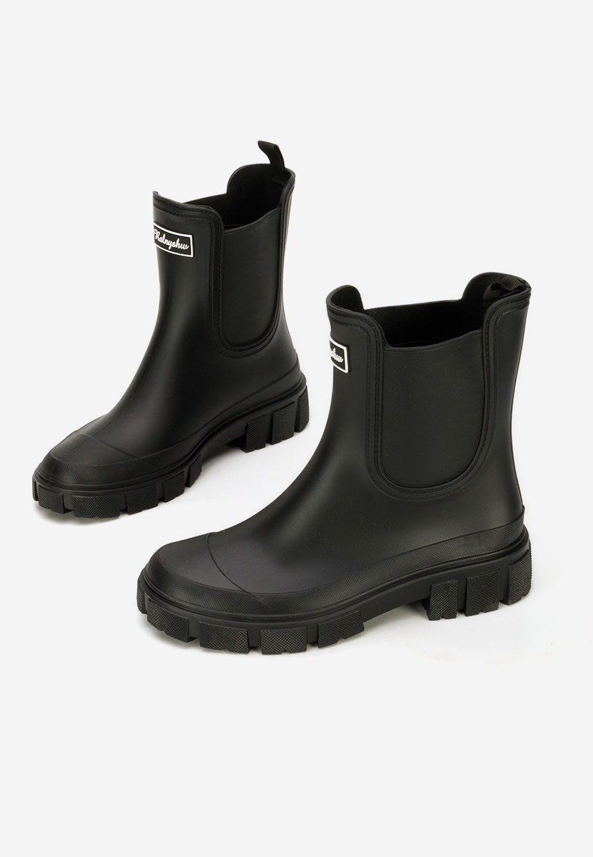 Černé dámské kotníkové holínky Aimeea