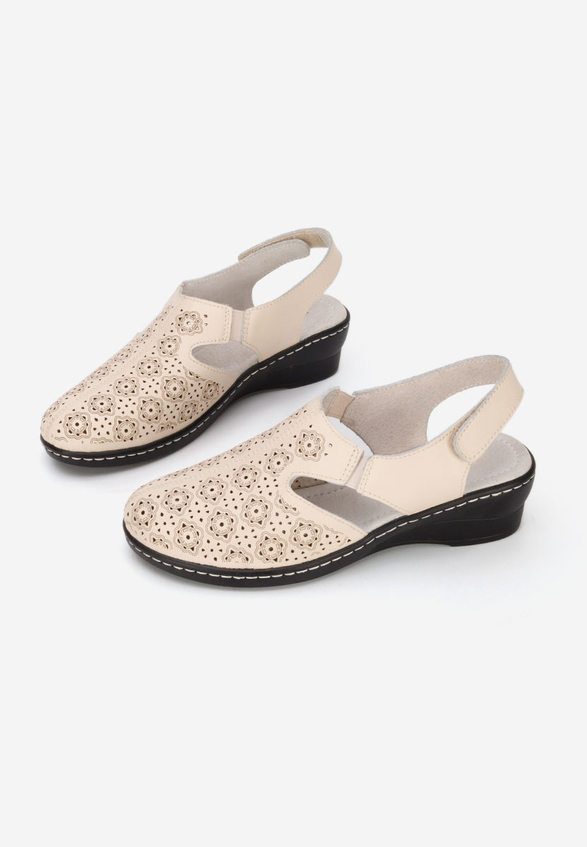 Béžové lodičky s otevřenou pätou Ofelya