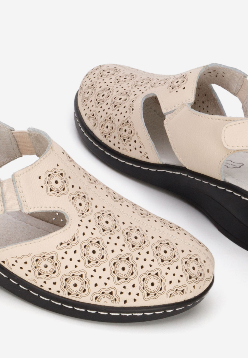 Béžové lodičky s otevřenou pätou Ofelya