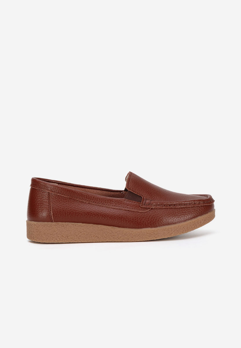 Hnedé mokasíny dámské kožené Nerida