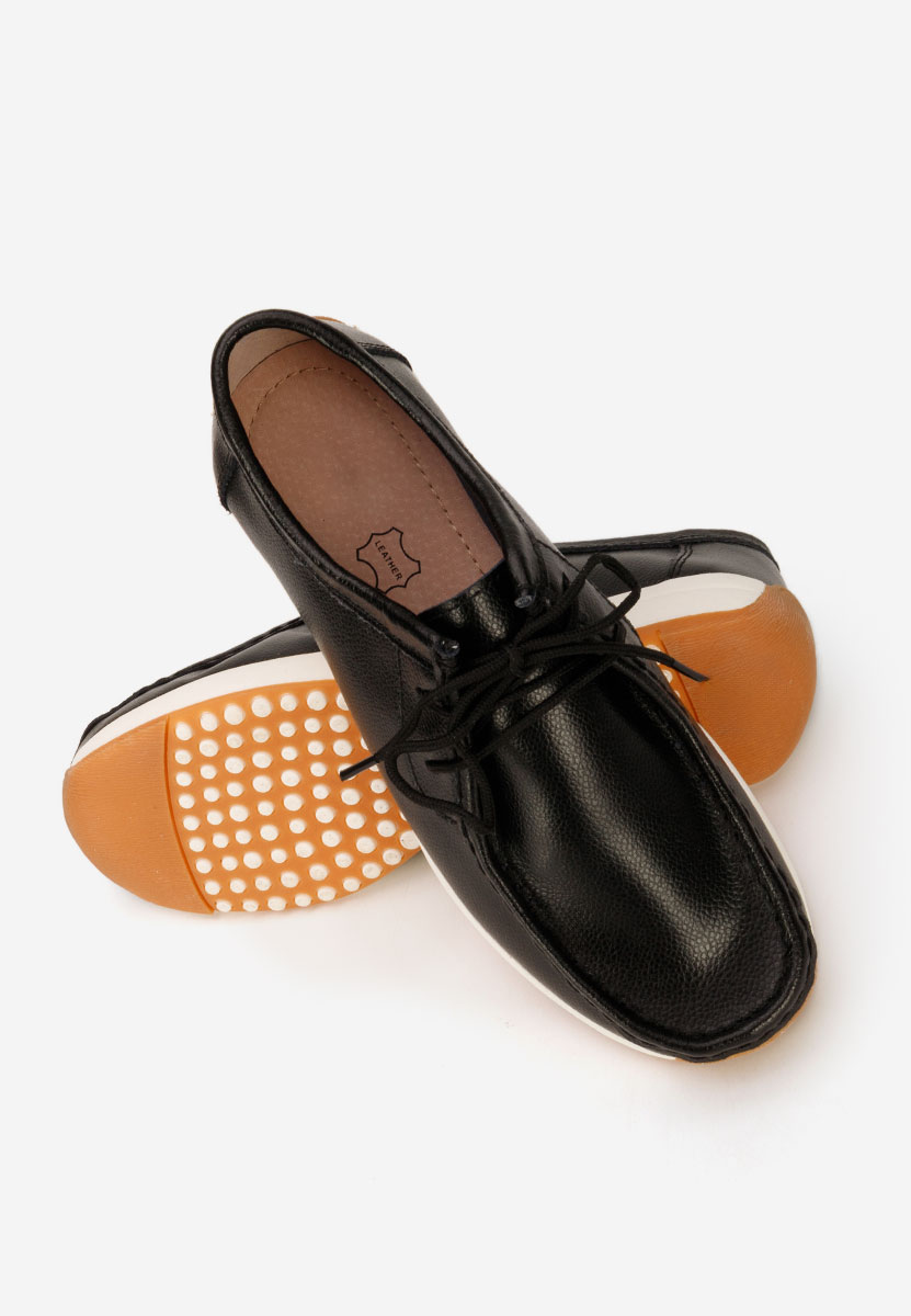 Černé mokasíny dámské kožené Solenia