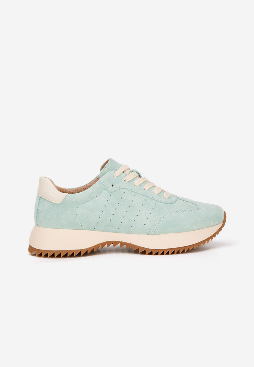 Modré kožené dámské sneakersy Yasminia