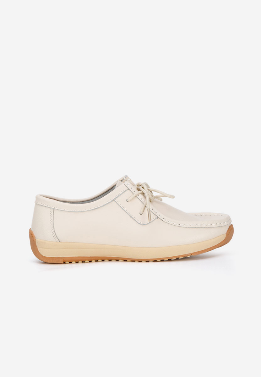 Béžové mokasíny dámské kožené Solenia