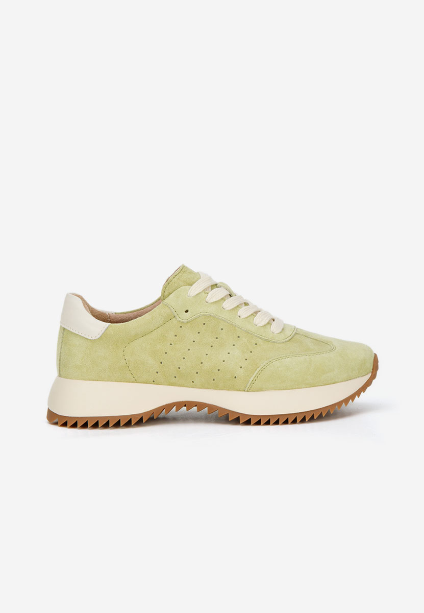 Zelené kožené dámské sneakersy Yasminia