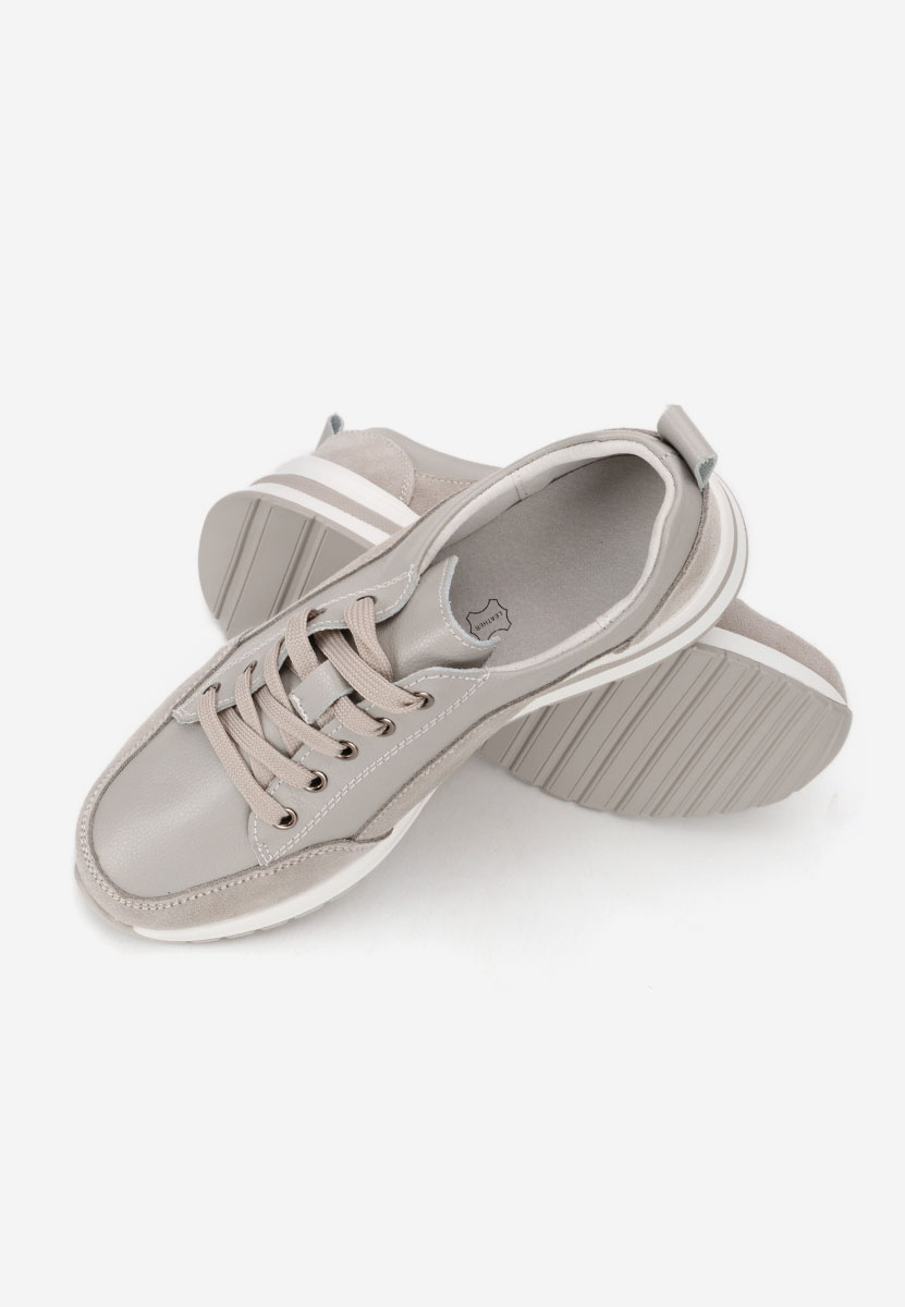 Šedé dámské tenisky na klínku Janelia