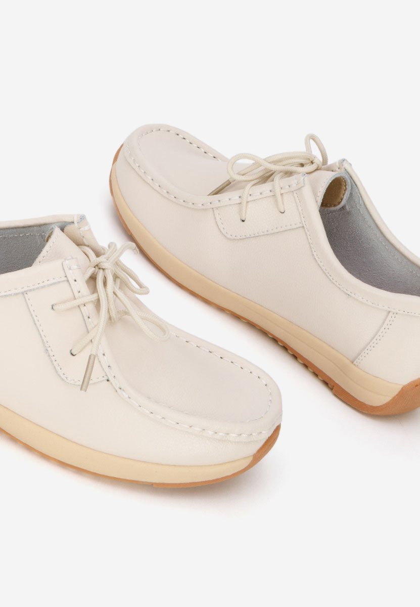 Béžové mokasíny dámské kožené Solenia