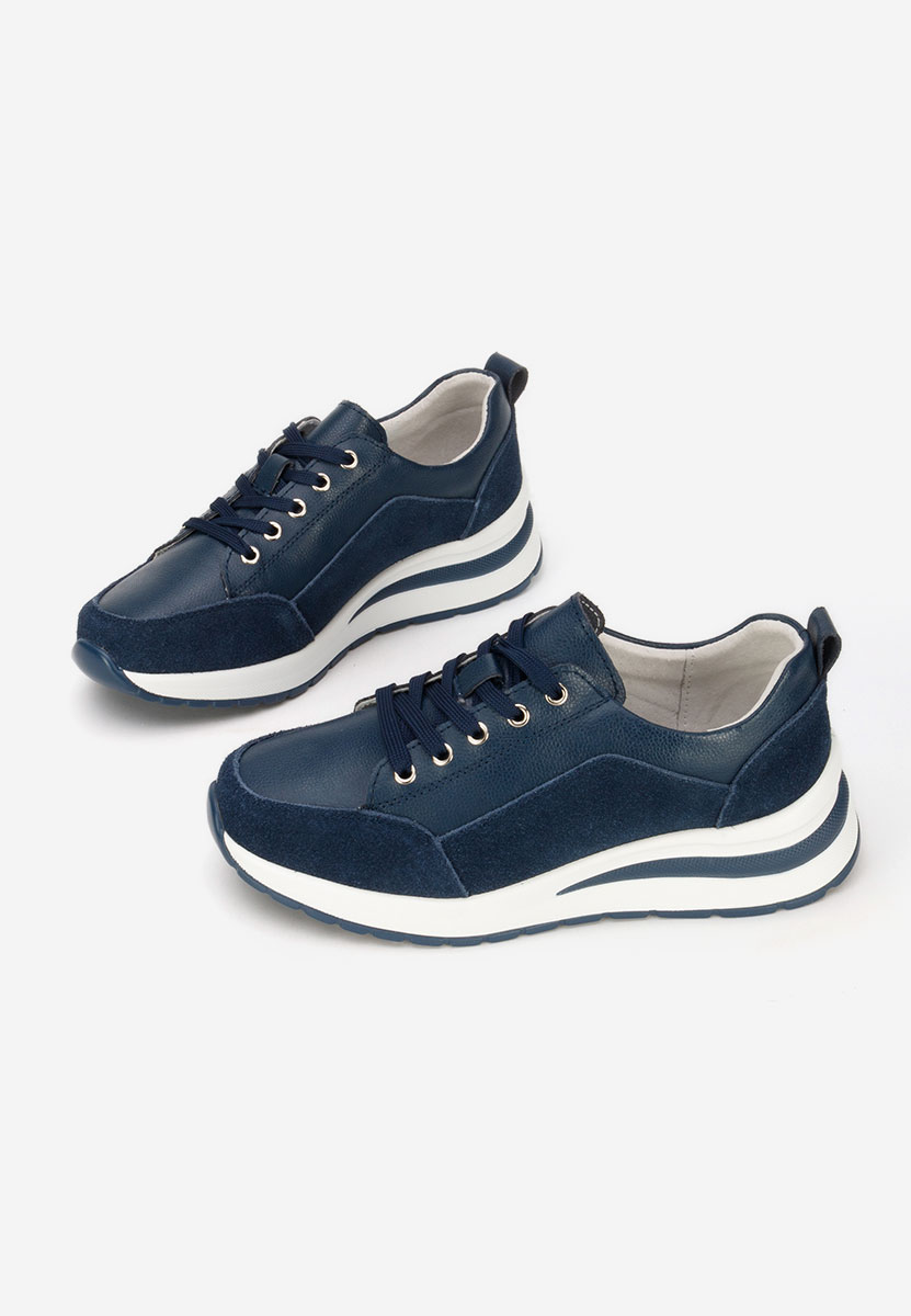 Tmavě modré dámské tenisky na klínku Janelia