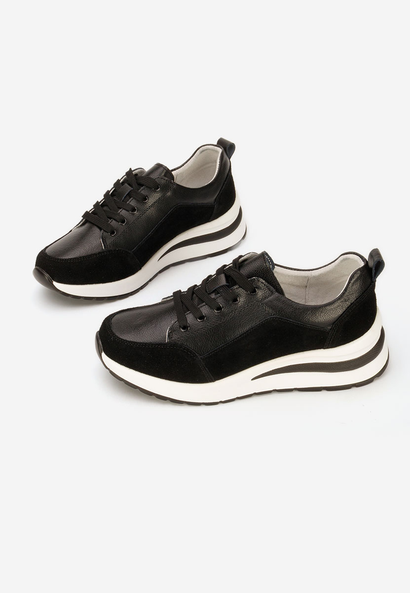 Černé dámské tenisky na klínku Janelia