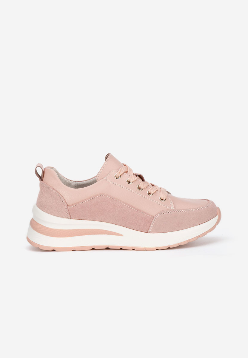 Ružové dámské tenisky na klínku Janelia