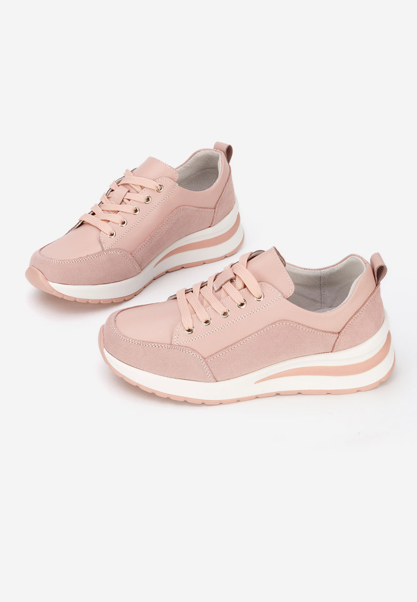 Ružové dámské tenisky na klínku Janelia