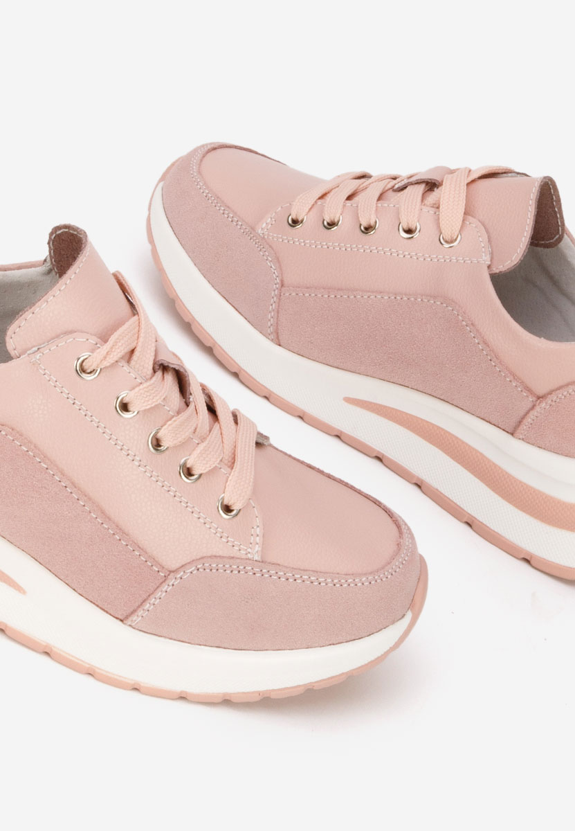 Ružové dámské tenisky na klínku Janelia