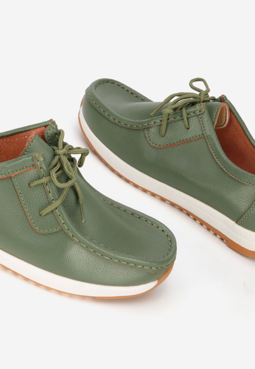 Zelené mokasíny dámské kožené Solenia