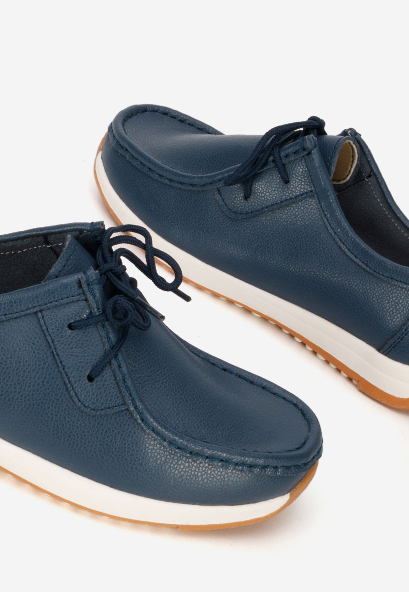 Tmavě modré mokasíny dámské kožené Solenia