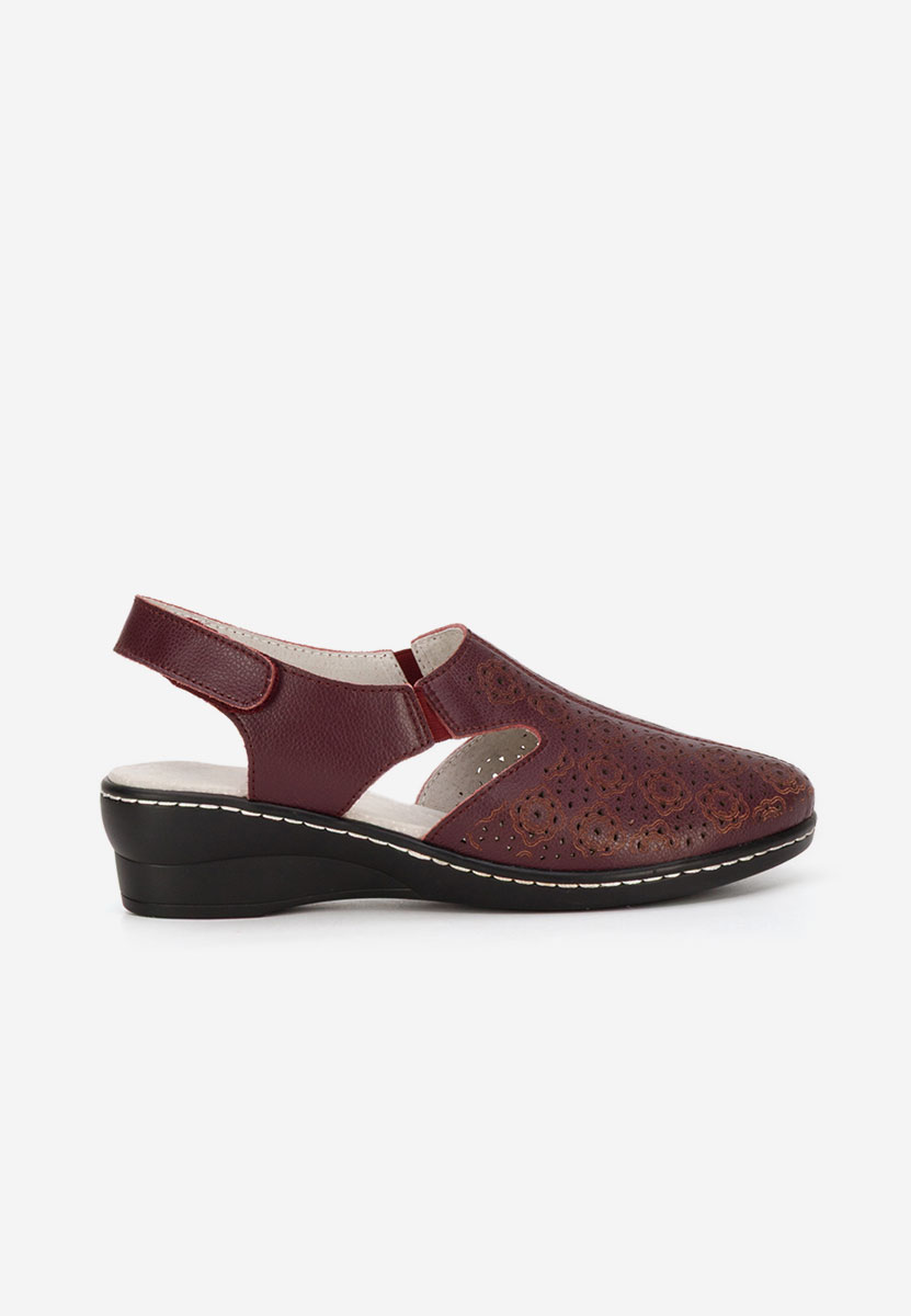 Bordové lodičky s otevřenou pätou Ofelya