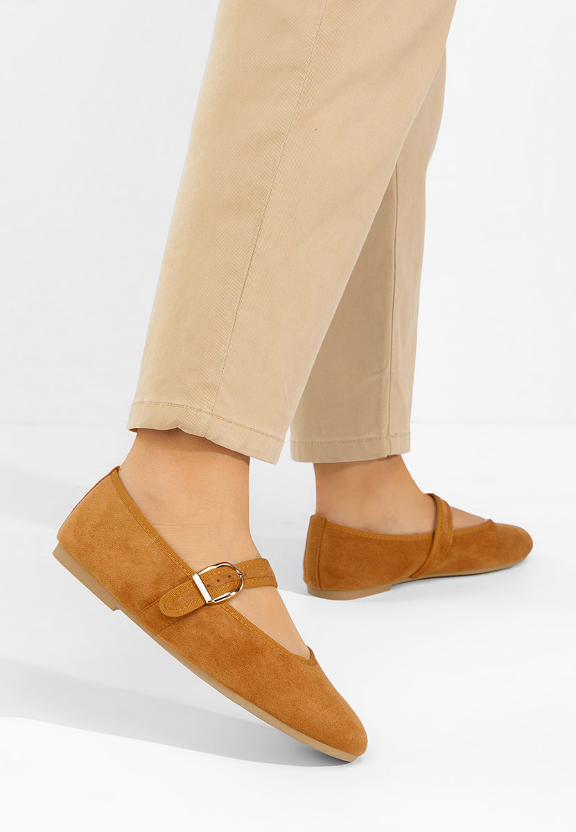 Camelové dámské baleríny Alecsona