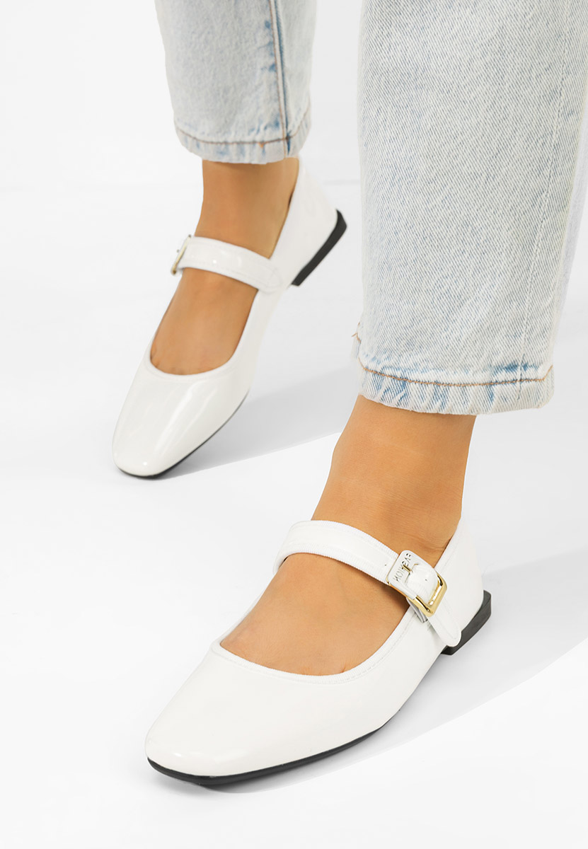 Bílé dámské baleríny Saleia