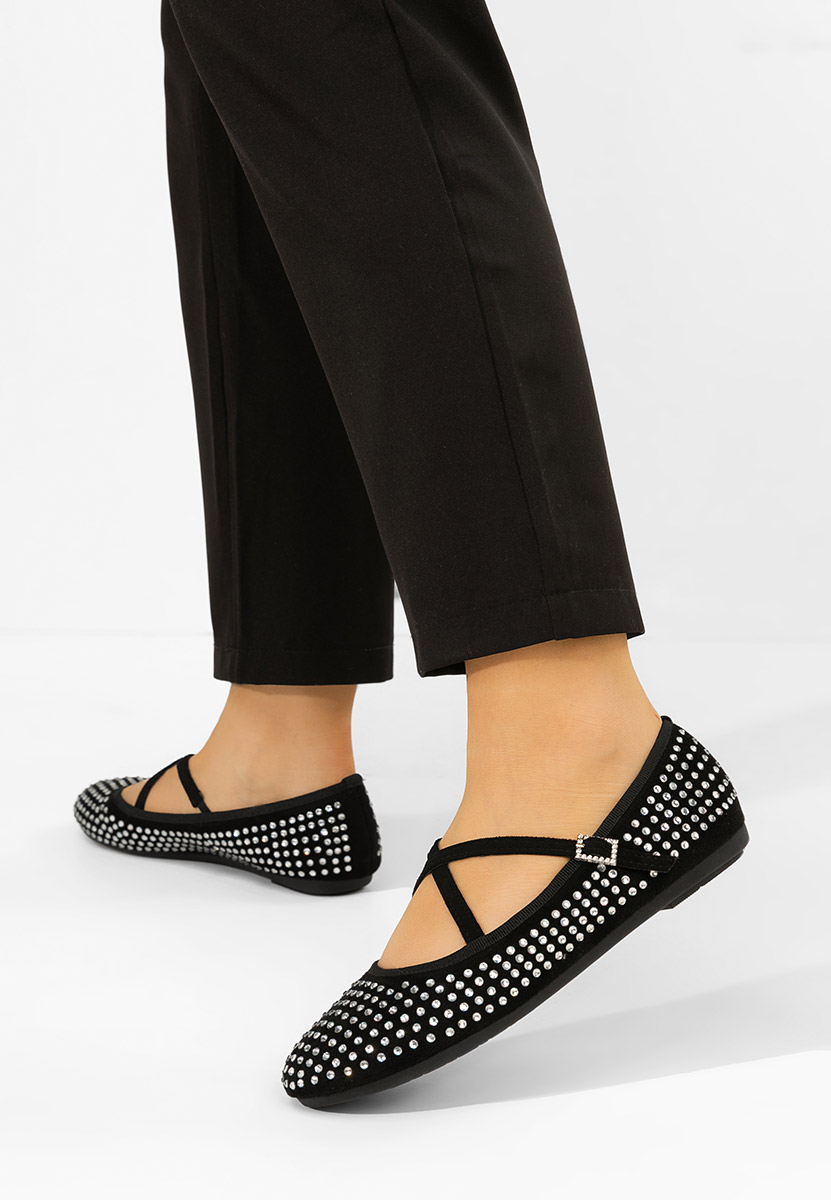 Černé dámské baleríny Karemy