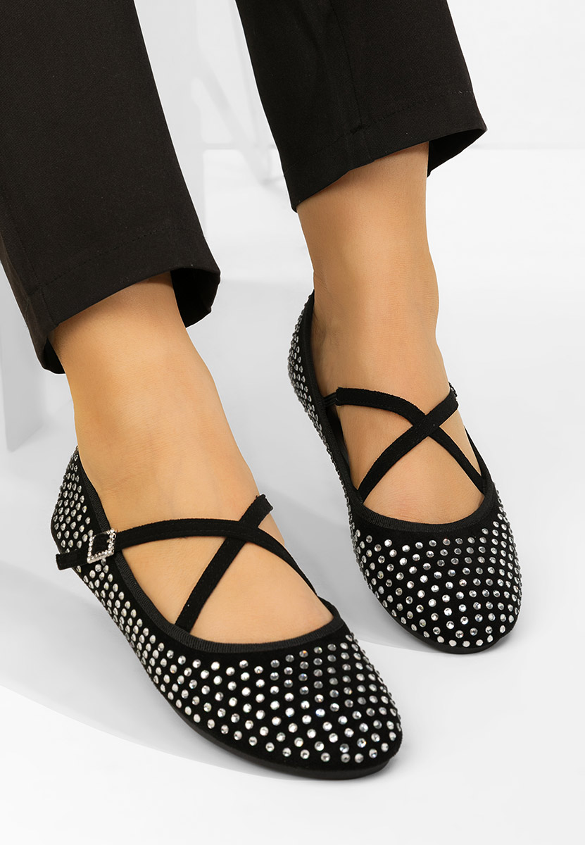 Černé dámské baleríny Karemy