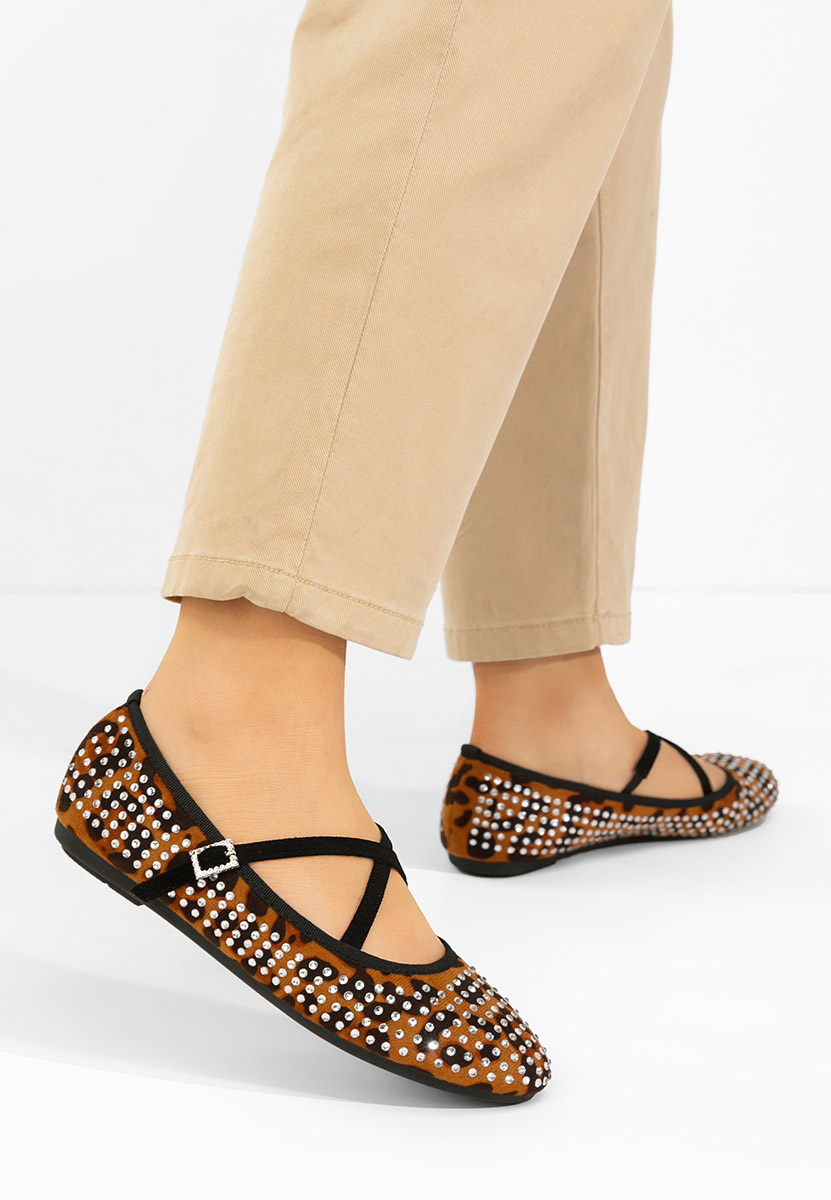 Leopardí dámské baleríny Karemy