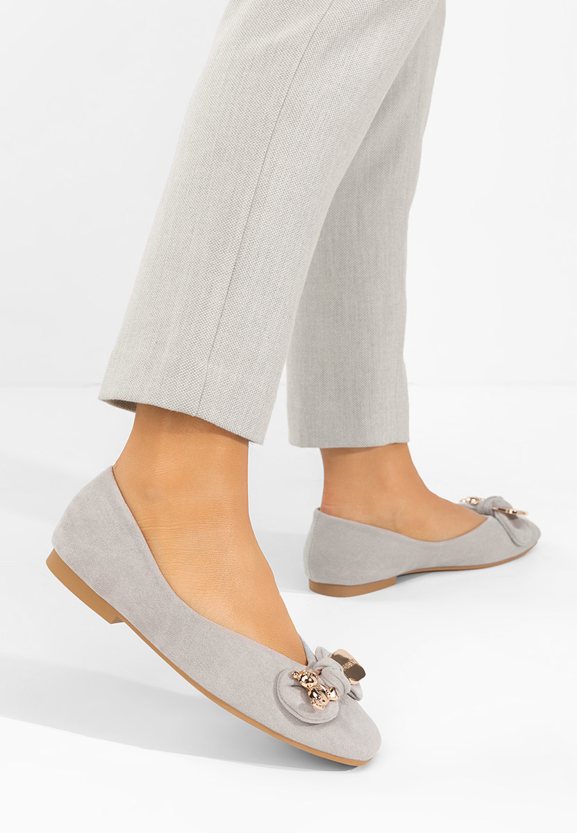 Šedé dámské baleríny Bethania