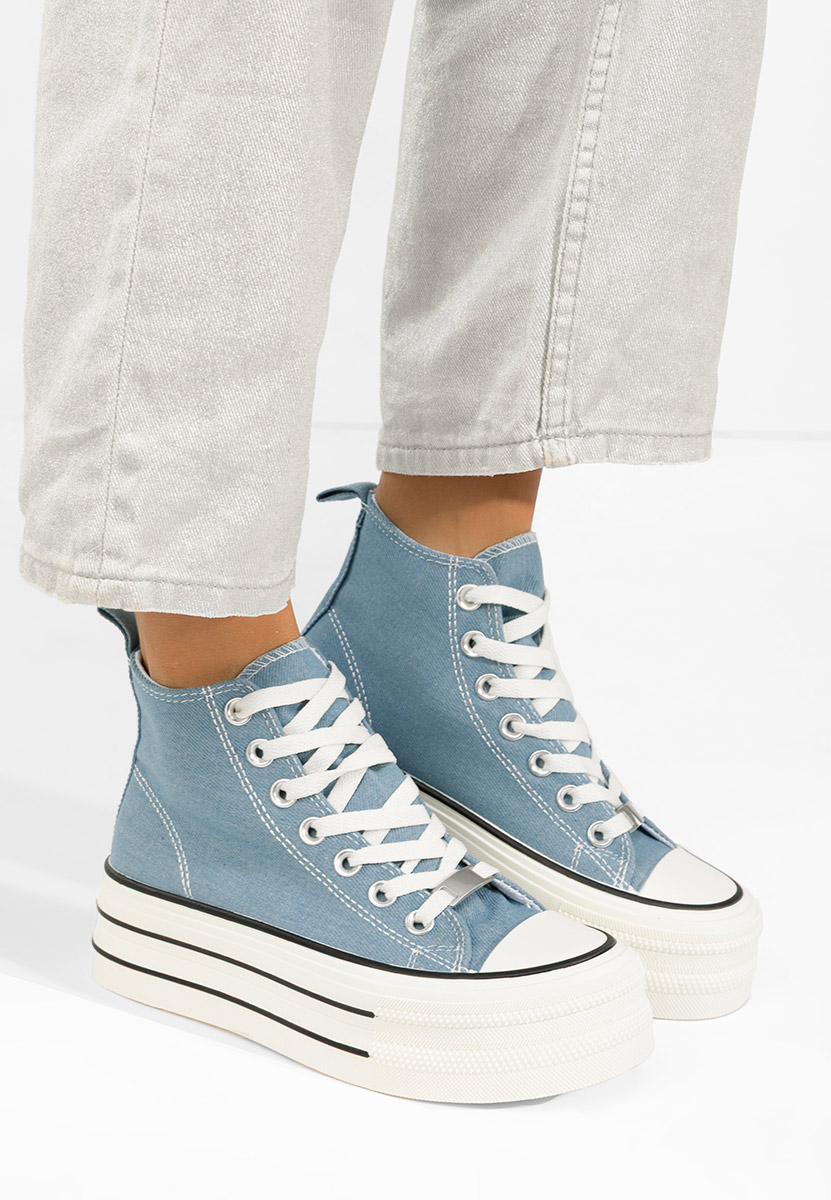 Denim tenisky na platformě Kimala V3