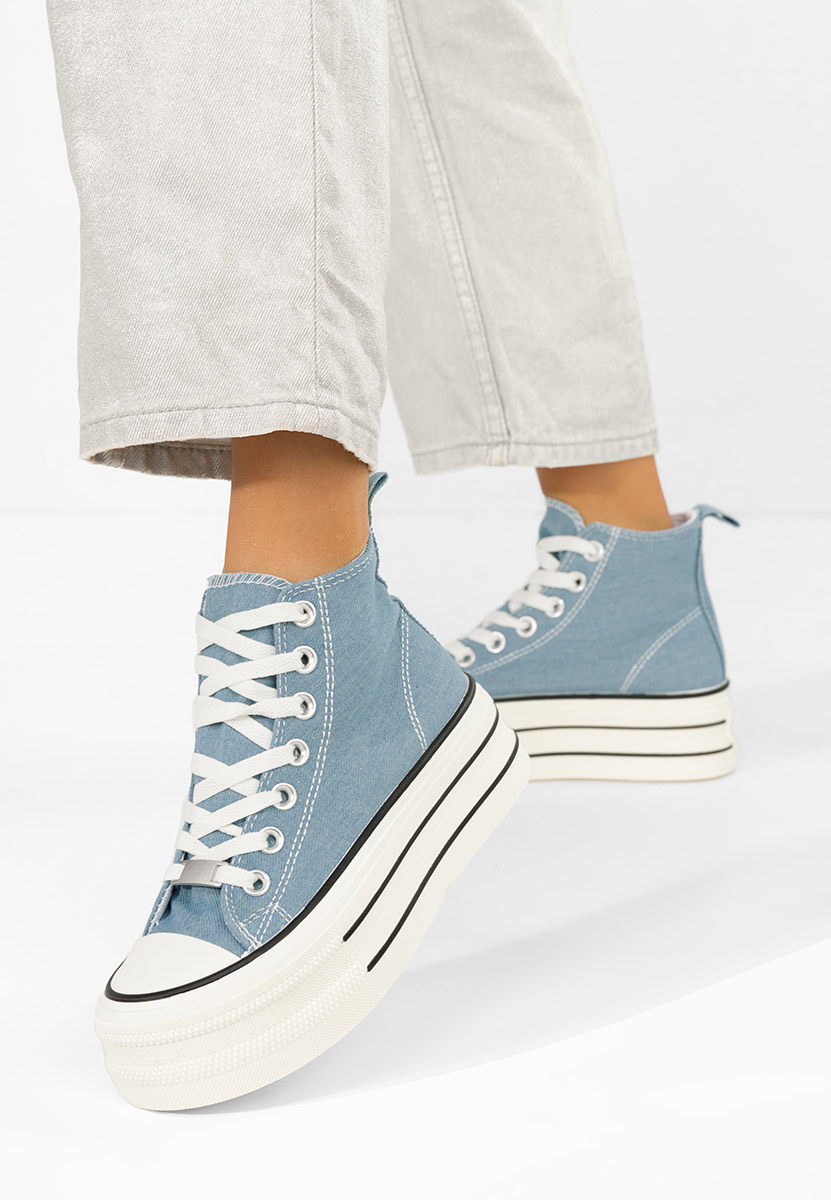 Denim tenisky na platformě Kimala V3