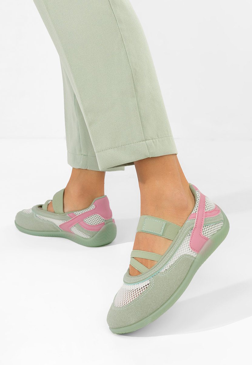 Zelené dámské baleríny Denilia