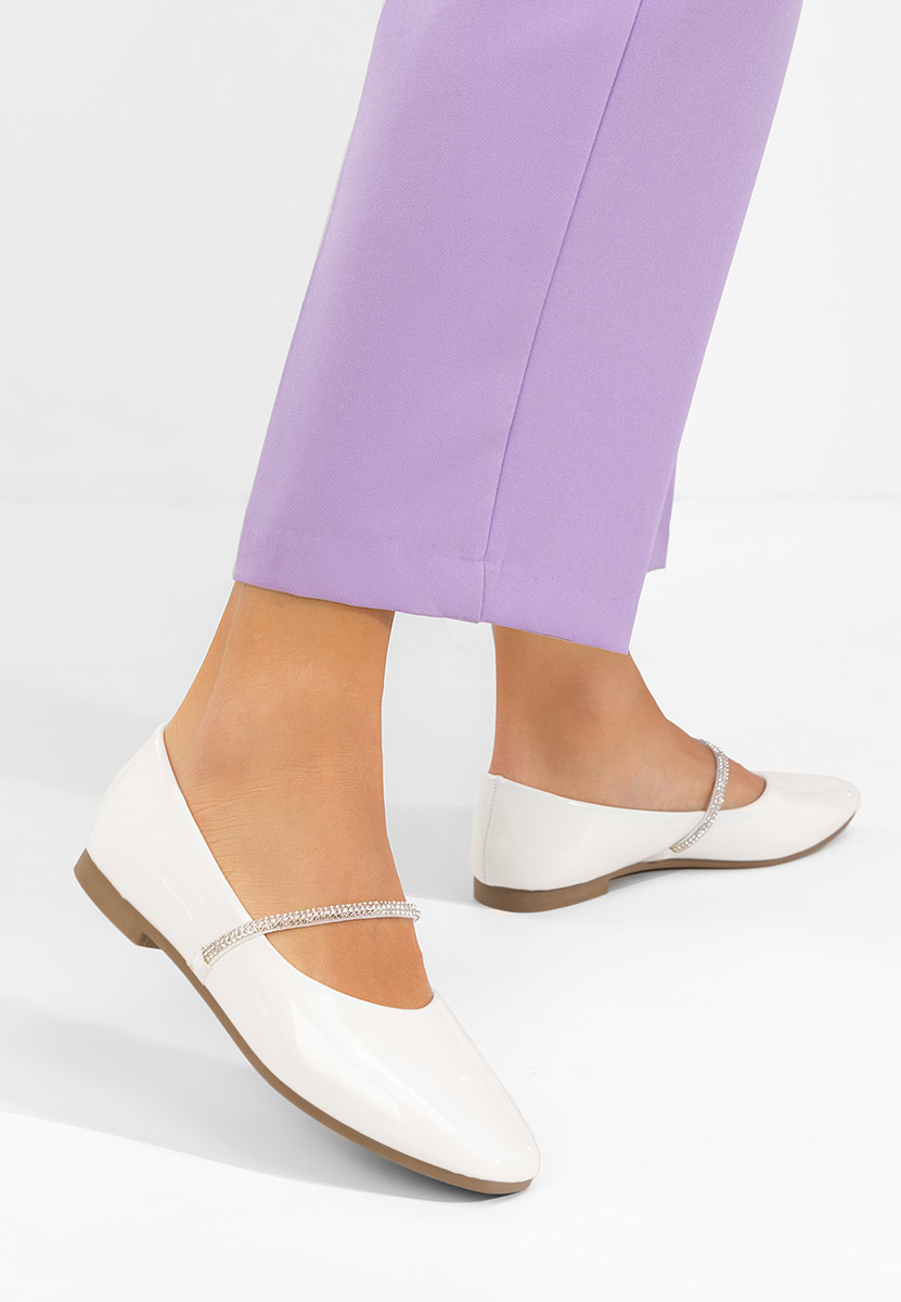 Bílé dámské baleríny Elissea
