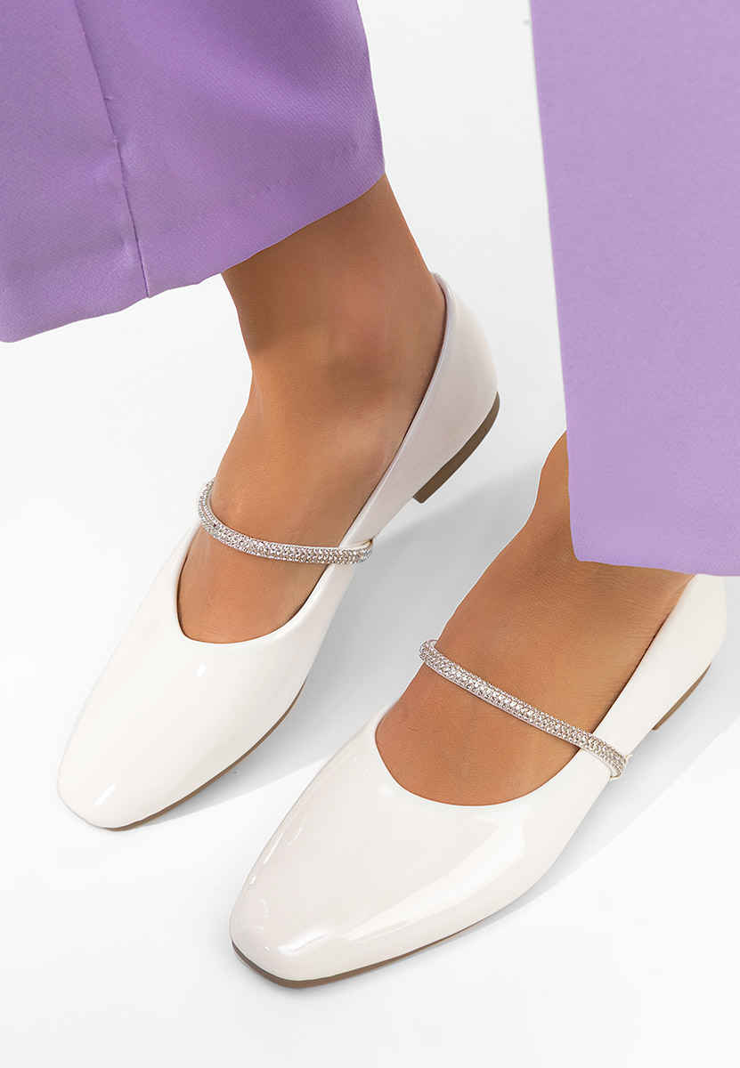 Bílé dámské baleríny Elissea