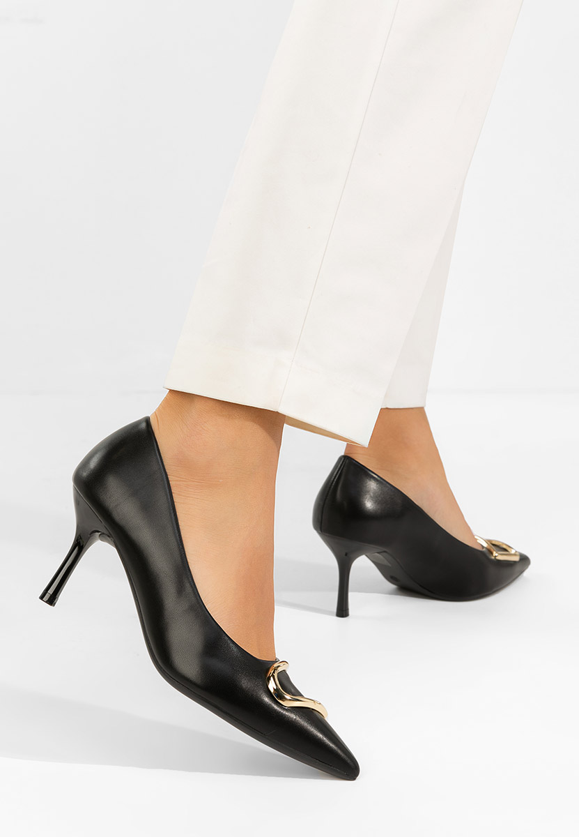 Černé lodičky do špičky Cecinia