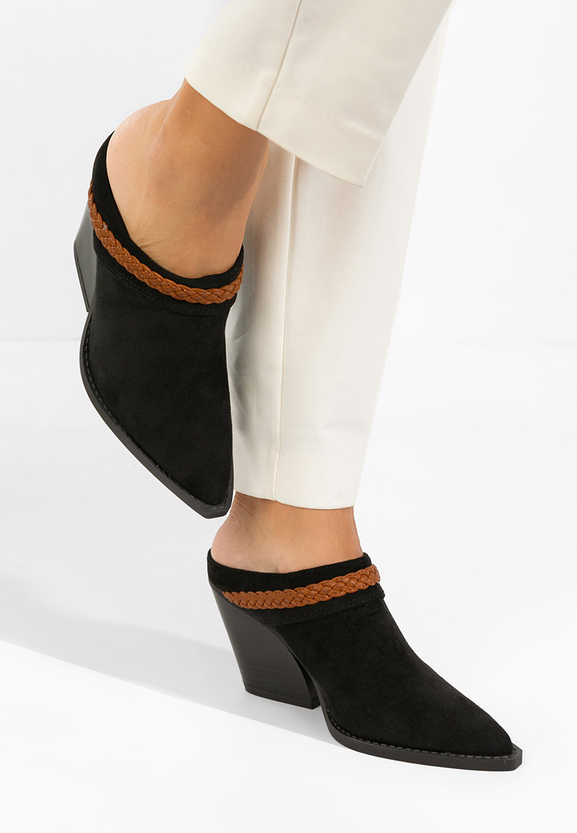 Černé dámské dřeváky Marlenia