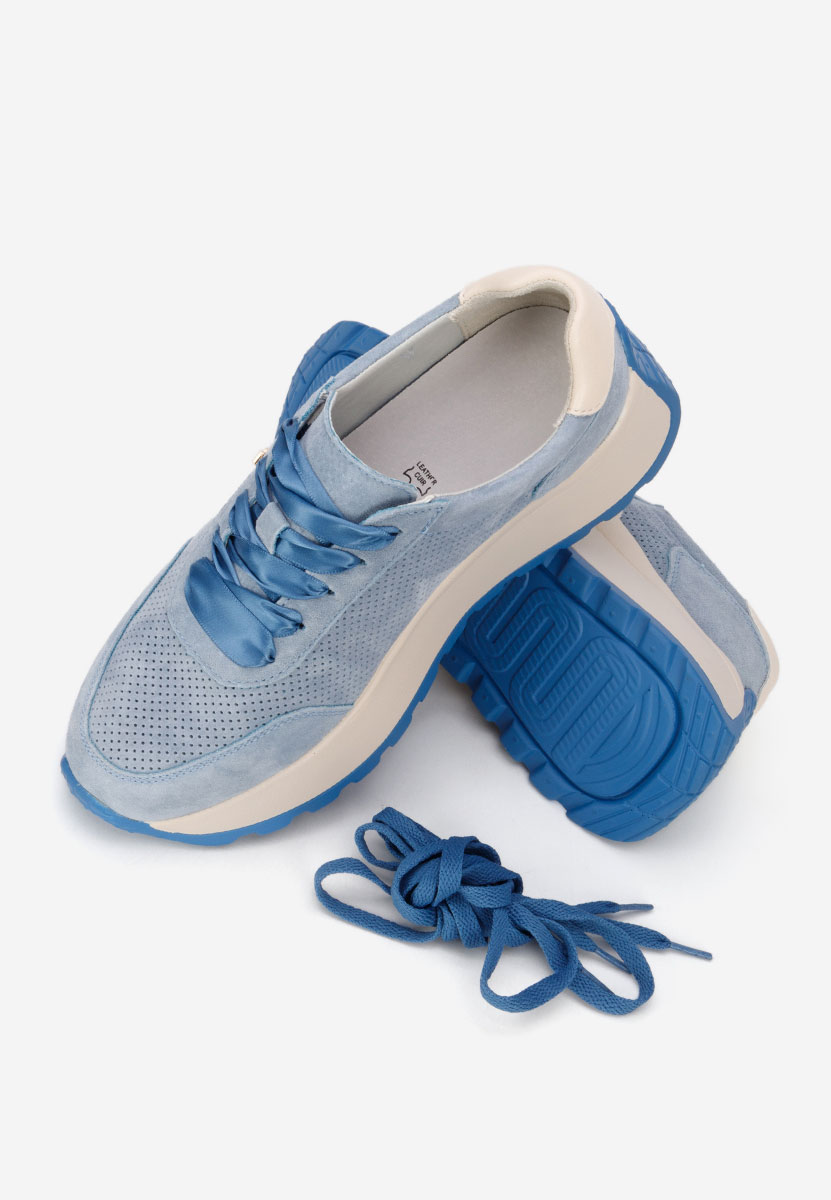 Modré dámské tenisky na platformě Densia